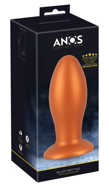 Analplug „Soft Butt Plug with suction cup“ aus gefühlsechtem Liquid Silicone - vergleichen und g&uuml;nstig kaufen
